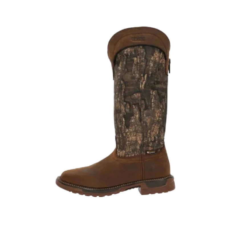 Rocky Boot Men's Original Ride Flx Back Zip Waterproof Snake Boot