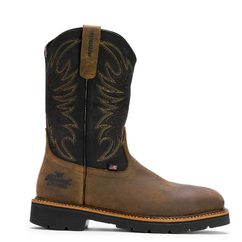 Thorogood Men's American Heritage 11"" Waterproof Steel Toe Western Boot