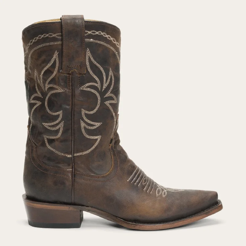 Iris Mid-Calf Embroidered Boot