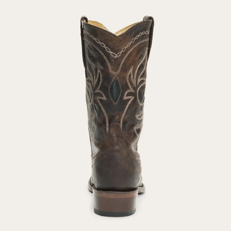 Iris Mid-Calf Embroidered Boot